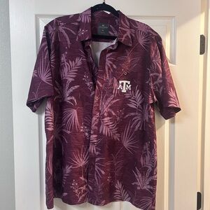 A&M Maroon Tropical Shirt